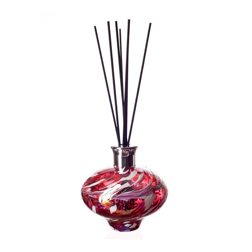 Amelia Art Glass Red, Pink & White Oval Reed Diffuser £18.44